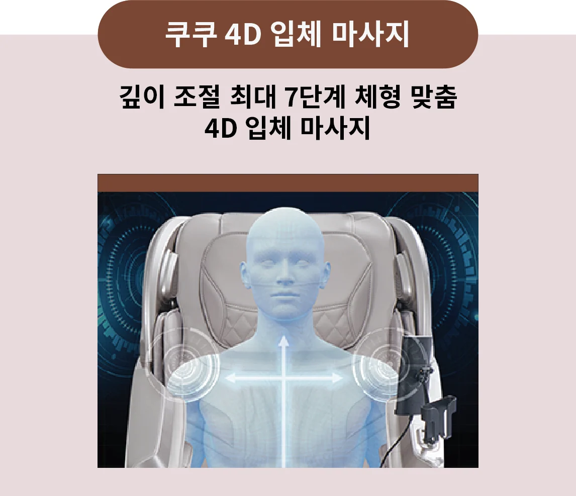 7단계 깊이 조절이 가능한 4D 마사지